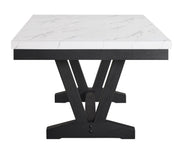 Vance Dove Faux Marble Dining Set - DMV FurnitureDining Room Set