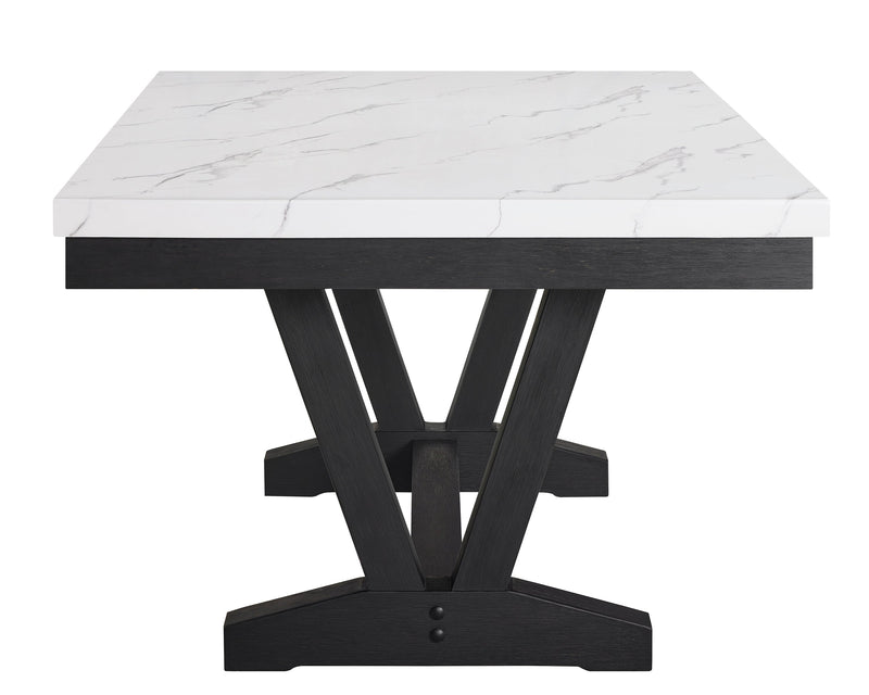 Vance Dove Faux Marble Dining Set - DMV FurnitureDining Room Set