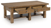Vandenmore Medium Brown Coffee Table - T539-1