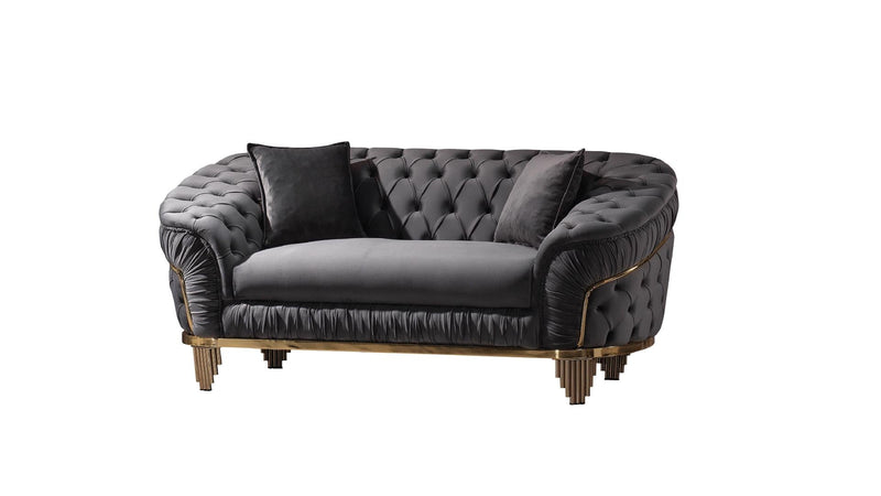 Vanessa Loveseat Gray - C - Vanessa Loveseat Gray - C