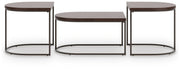 Vanmore Dark Brown Table (Set of 3) - T199-13