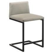 Vardon Genuine Leather Counter Height Chair Tan (Set of 2) - 112229TAN