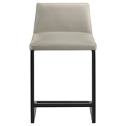 Vardon Genuine Leather Counter Height Chair Tan (Set of 2) - 112229TAN