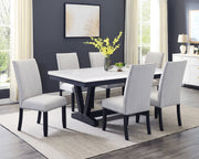 Varley Dove Genuine Marble Dining Set - DMV FurnitureDining Room Set