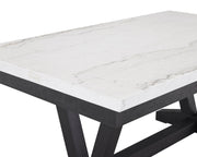 Varley Dove Genuine Marble Dining Set - DMV FurnitureDining Room Set