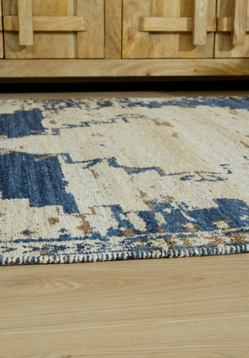 Varnler Blue/Brown/Tan Large Rug - R407131