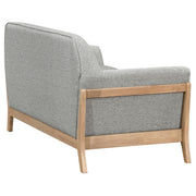 Vaughn 2-piece Fabric Upholstered Flared Arm Sofa Set Grey - 511071-S2