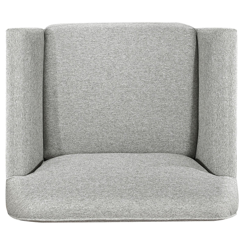 Vaughn 3-piece Fabric Upholstered Flared Arm Sofa Set Grey - 511071-S3