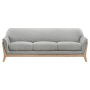 Vaughn Fabric Upholstered Flared Arm Sofa Grey - 511071