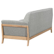Vaughn Fabric Upholstered Flared Arm Sofa Grey - 511071