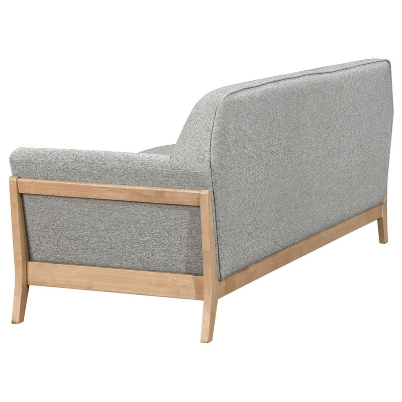 Vaughn Fabric Upholstered Flared Arm Sofa Grey - 511071