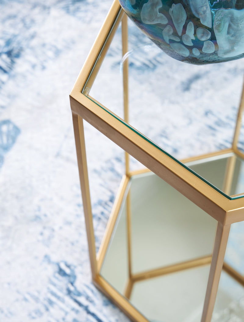 Veerwick Gold Finish Accent Coffee Table - A4000661