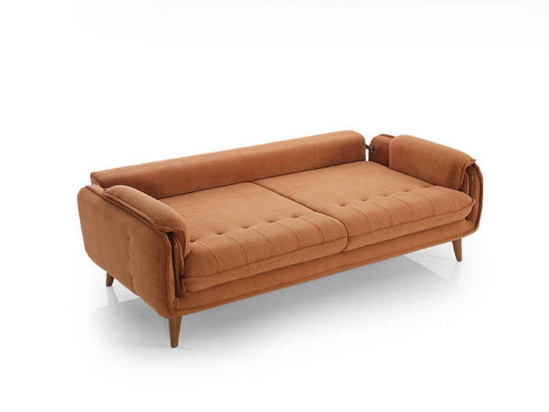 Vega Convertible Sofa in Brick - 200-ELI-VEG-P9-04-3