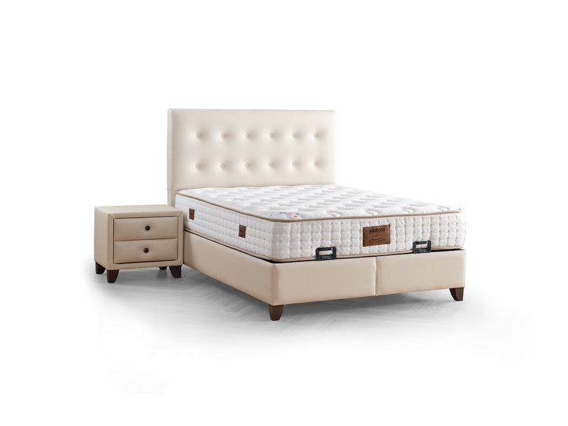 Vella Nightstand in Beige - 110-VEL-BEIVYN-NS