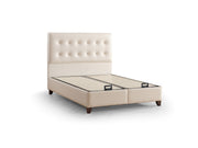 Vella Storage Bed With Headboard Beige - Full in Beige - 110-VEL-BEIVYN-140-SB