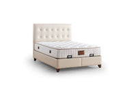 Vella Storage Bed With Headboard Beige - Twin in Beige - 110-VEL-BEIVYN-100-SB