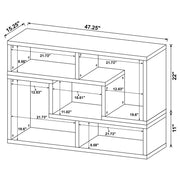 Velma Multipurpose TV Stand and Bookshelf White - 800330