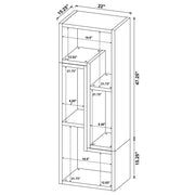 Velma Multipurpose TV Stand and Bookshelf White - 800330