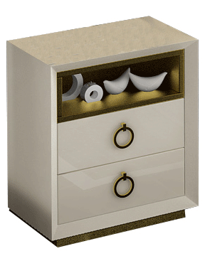 Velvet Nightstand - i26107 - DMV Furniture