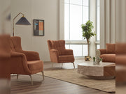 Venta  3-pieces (Sofa & Loveseat & Chair) Livingroom in Cream - Green - 200-SIM-VEN-CALVE03-CALVE14-321