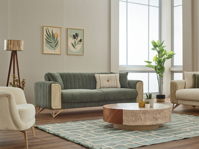 Venta Convertible Sofa in Green - 200-SIM-VEN-CALVE14-3
