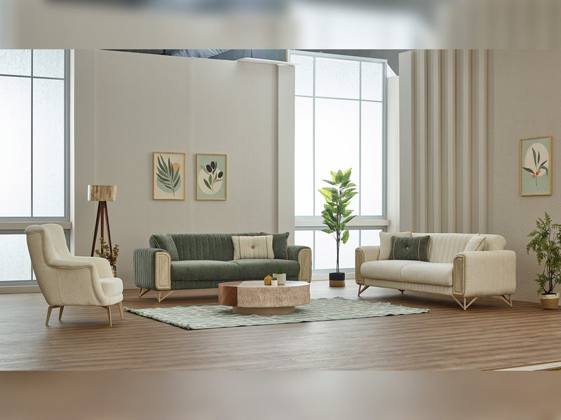 Venta Convertible Sofa in Green - 200-SIM-VEN-CALVE14-3