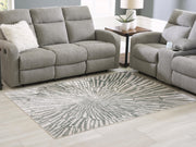 Verland Gray/White Washable 5' x 7' Area Rug - R407432