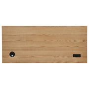 Vermes 55-inch 3-drawer Writing Desk with Power Outlet Light Ash - 802061