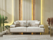 Verona Convertible Loveseat in Cream - 200-MAX-VER-GIR03-GIR05-2