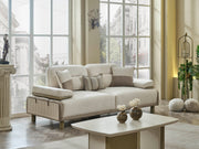 Verona Convertible Loveseat in Cream - 200-MAX-VER-GIR03-GIR05-2