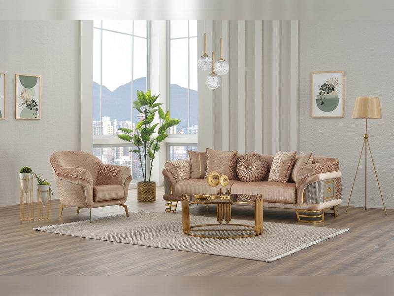 Versace Chair Beige in Beige - 101-VER-STAR14240-B