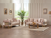 Versace Stationary Loveseat Cream in Cream - 101-VER-STAR13553-2