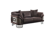 Versace Stationary Loveseat Dark Grey in Dark Grey - 101-VER-STAR14245-2