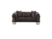 Versace Stationary Loveseat Dark Grey in Dark Grey - 101-VER-STAR14245-2