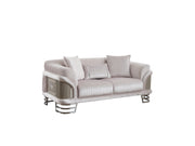 Versace Stationary Loveseat Light Grey in Light Grey - 101-VER-STAR14244-2