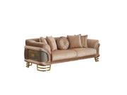 Versace Stationary Sofa Beige in Beige - 101-VER-STAR14240-3