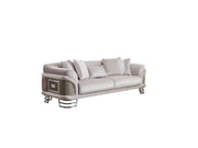 Versace Stationary Sofa Light Grey in Light Grey - 101-VER-STAR14244-3