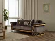 Veyron Stationary Loveseat in Grey - 200-SIM-VEY-STAR245-2