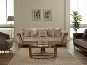 Veyron Stationary Sofa in Beige - 200-SIM-VEY-STAR240-3
