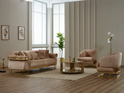 Veyron Stationary Sofa in Beige - 200-SIM-VEY-STAR240-3