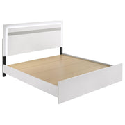 Viana 4-Piece Touch-Control LED Eastern King Bedroom Set White High Gloss - 225211KE-S4