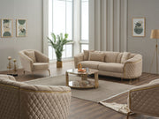 Victoria Stationary Sofa Cream in Cream - 101-VIC-GIR03-3