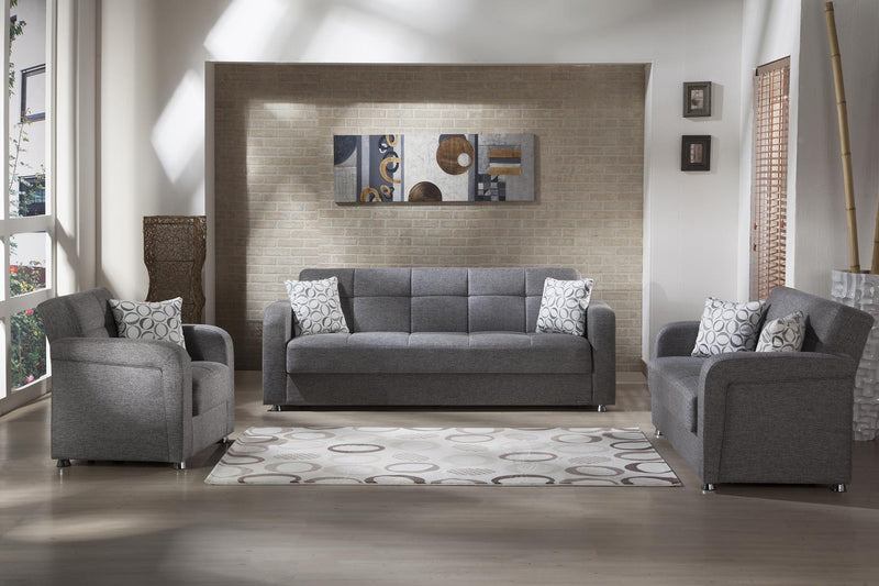 Vision 3 Seat Sleeper (Diego Gray) 1 Piece - DMV FurnitureSleeper Sofa