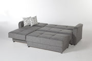 Vision Ottoman (Diego Gray) 1 Piece - DMV FurnitureOttoman