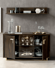 Volare 4 Door Buffet W/Mirror Set - DMV Furniture