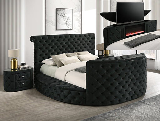 Voltare Night Stand Black - 5212BK-2
