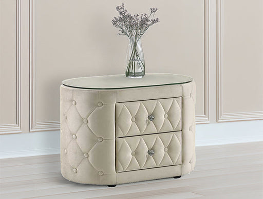 Voltare Night Stand Ivory - 5212IV-2