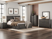Vonitta Bay Dark Brown King Panel Storage Bed - PCB2648B28