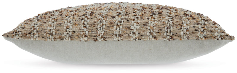 Vorlane Tan/Brown/White Pillow - A1001046P