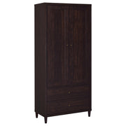 Wadeline 2-door Tall Accent Storage Cabinet Rustic Tobacco - 950724